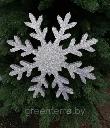 Украшение для больших елок "Снежинка 8-ти конеч." 45 см